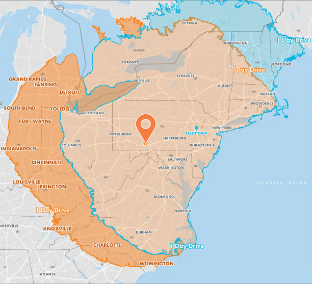 BCDA Proximity Map