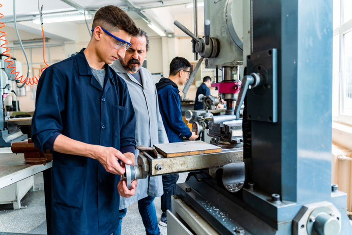 students in trade school